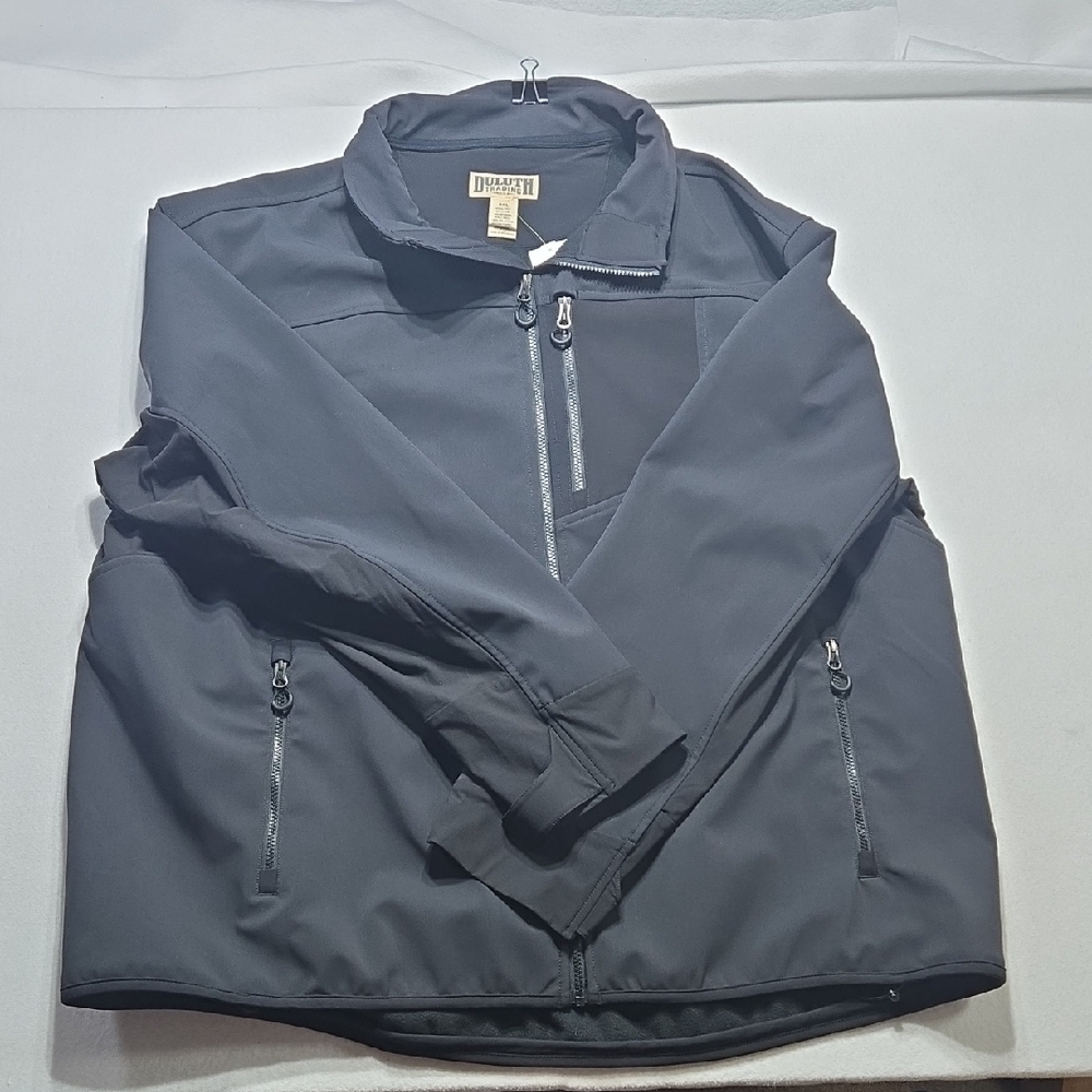 Duluth Trading Co Charcoal Windbreaker Jacket